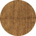 thumbnail image 1 of Ahgly Company Indoor Round Abstract Brown Modern Area Rugs, 3' Round, 1 of 4