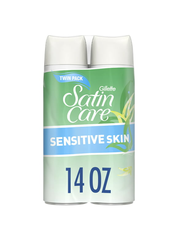 Gillette Satin Care Sensitive Skin Shave Gel for Women, Light Fragrance, 14 oz
