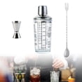 thumbnail image 4 of Coctelera de acero inoxidable-mezclador de bebidas Bartender Martini Shaker Bar Tool Boston Shaker-para familias, herramientas de vino, accesorios de Juego de 3 piezas Macarena Cocteleras, 4 of 7