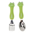 thumbnail image 1 of Cartoon Toddler Utensil Sets, PP Stainless Steel Kid Utensils Flatware With Storage Box, Kid Spoon And Fork Set For Home Kitchen, 1 of 8