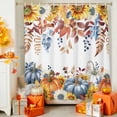 thumbnail image 5 of Shower Curtains for Bathroom-48"x72",Fall Leaves Sunflower Thanksgiving Pumpkin Waterproof Bath Curtain Shower Curtain Set, 5 of 7