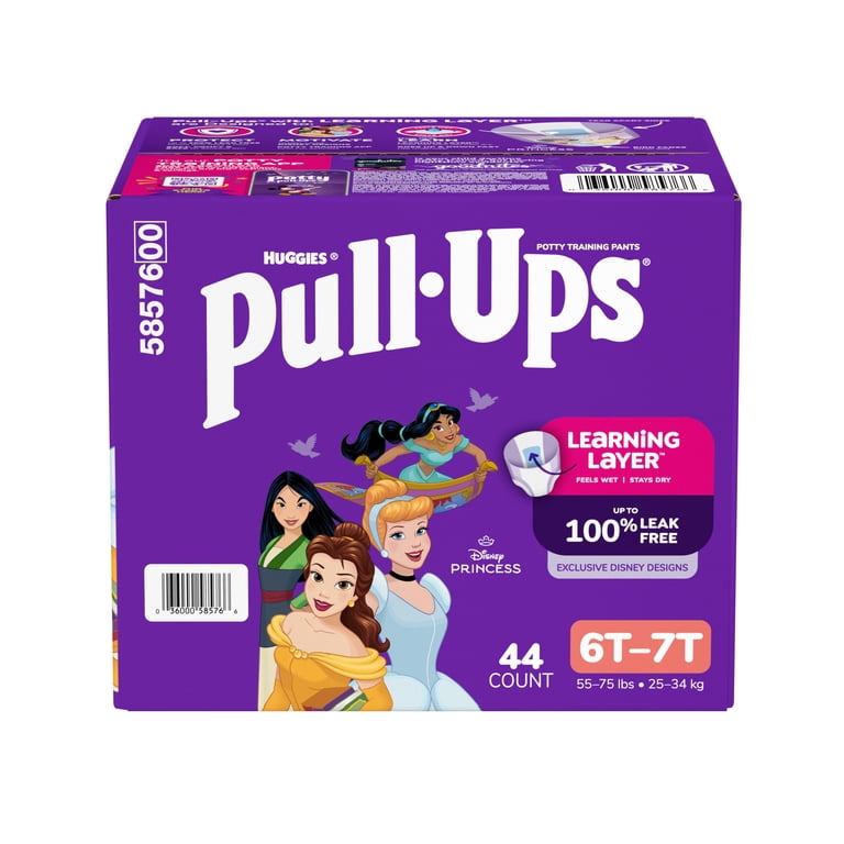 Pull-Ups Girls' Potty Training Pants, 6T-7T (55-75 lbs), 44 Count