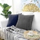thumbnail image 5 of Dark Blue Granules Cushion And Cushion Cover Set Of 2, Soft Corduroy Decorative Square Cushion Cover, 5 of 5