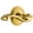 Polished Brass, variant on Grandeur 809728 Circulaire Solid Brass Rose Left Handed Passage Door Lever Set - Brass