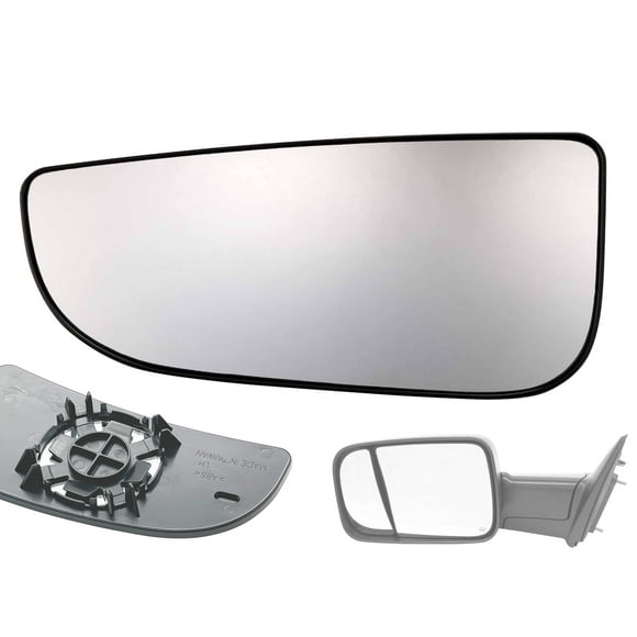 Apa Replacement For Towing Mirror Lower Glass 2009-2022 Ram 1500 2500 3500 Driver Left Side 68067731Aa Ch1324125