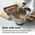thumbnail image 2 of Hamilton Beach 4 Quart Stand Mixer for Kitchen, 7 Speeds, Tilt-Head, Dough Hook, Whisk & Flat Beater, White, 2 of 8