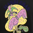 thumbnail image 3 of CafePress - Mardi Gras Flamingo Pajamas - Women's Short Sleeve Print T-Shirt and Pants Dark Cotton Pajama Set, 3 of 7