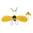 thumbnail image 3 of Disfraz de baile para niños 61 alas de abeja Ángel mariquita cuatro juegos amarillo disfraz de actuación escenario accesorios, 3 of 6