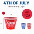 thumbnail image 7 of 30 Pcs Patriotic Printed Plastic Cups Red Blue Disposable Cold Party Drinking Tumbler for Home 4th of July Independence Labor Day Party Supplies BBQ Camping Cookout Serving Snacks & Decoration, 7 of 7