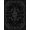 Black Gray, Pattern 2, variant on ODIKA Serpent Wing Occult Symbol Magical Celestial Mystical Themed for Bedroom, Bedside, Nursery, Pet Friendly & Kids Safe