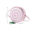 thumbnail image 2 of Greenadscape 1Ud De Hombro Morado PU Con Redondo Paleta Para Mujer Almacenamiento, 2 of 5