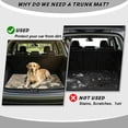 thumbnail image 4 of Xixirimido Horse White Roses Print Universal Car Trunk Mat, All Weather Trunk Protection Cargo Liner Stylish Vehicle Interior Accessories Durable Cargo Mat 29" x 39", 4 of 7