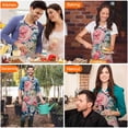 thumbnail image 4 of Pioneer Flower Floral Print Pattern Apron-Garden Aprons for Women with Pockets-Cotton Linen Waterproof Kitchen Cooking Gardening Aprons Adjustable for Kitchen,Cooking,BBQ and Salon 33x27 Inch, 4 of 7