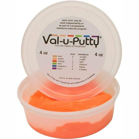 Fabrication B2176934 Val-U-Putty Exercise Putty - Orange - Soft - 4 oz