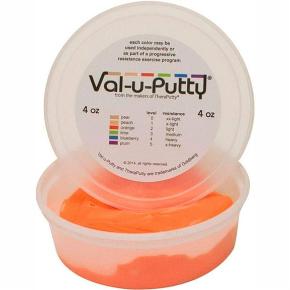 Fabrication B2176934 Val-U-Putty Exercise Putty - Orange - Soft - 4 oz