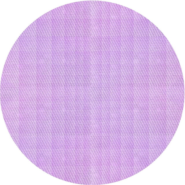 Ahgly Company Machine Washable Indoor Round Transitional Heliotrope Purple Area Rugs, 4' Round