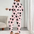 thumbnail image 6 of Vetsdori Womens Plus Size Pajamas Sets 2 Piece PJS Sets Sleepwear, Long Sleeve Tops Pants Sleepwear Pjs for Women, 6 of 6