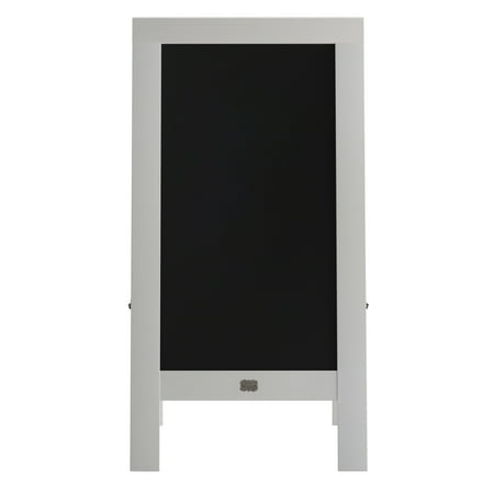 Alamont Home - Canterbury 20"W x 2-26"D x 40"H Magnetic A-Frame Chalkboard - Solid White