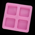 thumbnail image 3 of Molde de silicona Perfecl para jabón 4 cavidades hornear pasteles chocolate cubitos, 3 of 8