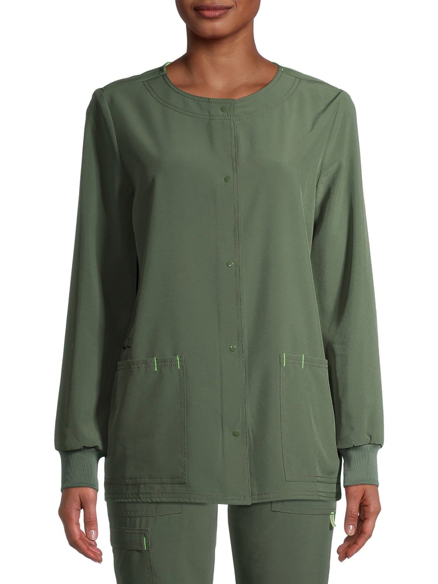 Scrubstar Women's Seasonal Solid Warm Up Scrub Jacket