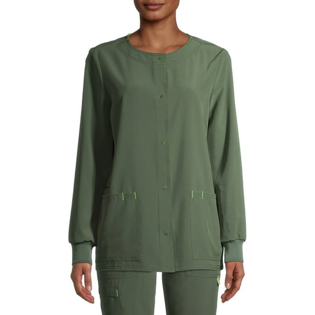 Scrubstar Women's Seasonal Solid Warm Up Scrub Jacket