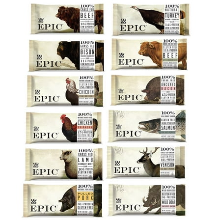 Epic - Epic Bars Variety Pack, 12 Flavors (12 Pack)