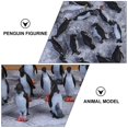 thumbnail image 3 of 24 piezas de modelos realistas de pingüinos, figuras de pingüinos, juguetes, modelos de animales de resina, 3 of 4