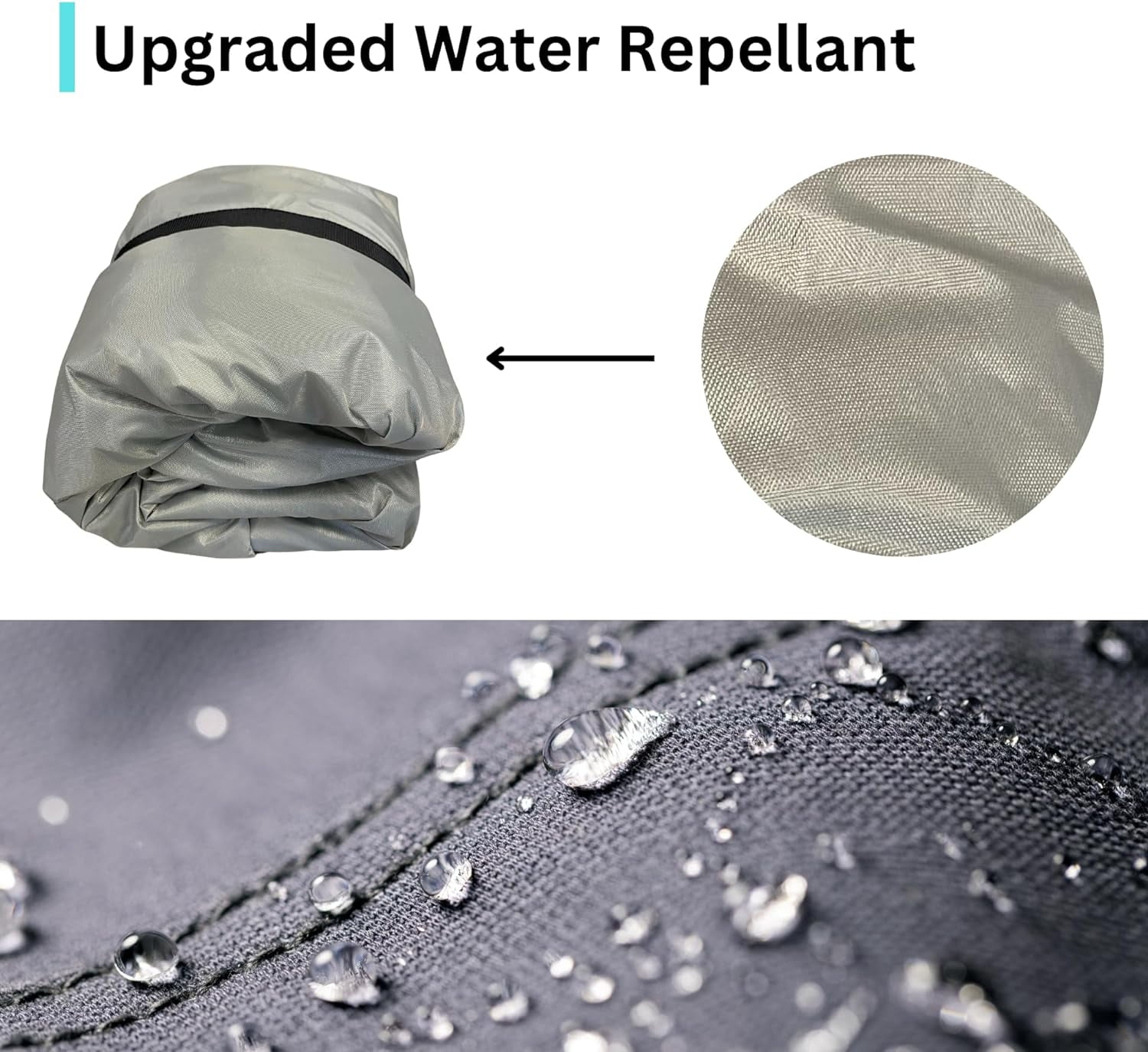 Housse de bateau de plaisance à coque en V, 17 pi à 19 pi, 96 po, grise