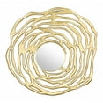 thumbnail image 2 of Zuo A12211 Aqua Round Mirror, Gold, 2 of 5