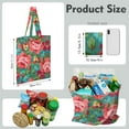 thumbnail image 2 of Sunflower and Daisy Foldable Grocery Bag - Eco-Friendly & Durable Shopping Tote with Floral Print, 2 of 5