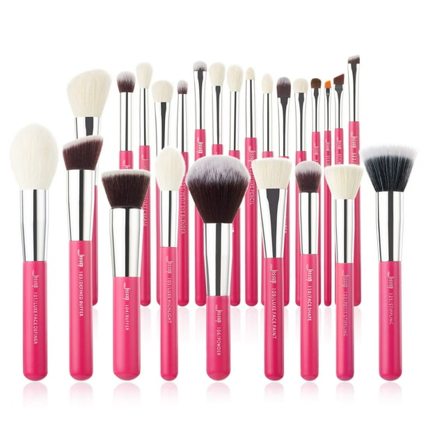 Juego de brochas de maquillaje Jessup, 25 unidades, belleza y cosmética para cabello sintético