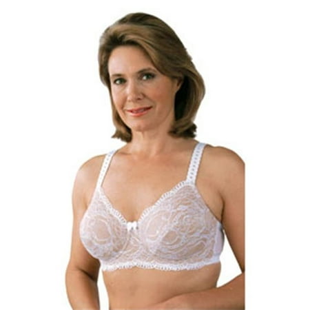 

Classique 766 Post Mastectomy Fashion Bra-White/Skin-34C