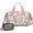 Pugs and Pioneer, variant on Women Men Gym Bag,Pugs and Pioneer Flower Small Duffle Bag Spend the Night Bags for Women with Shoes Compartment Washbag,Detachable Shoulder Strap,19.7x8.3x11 Inches