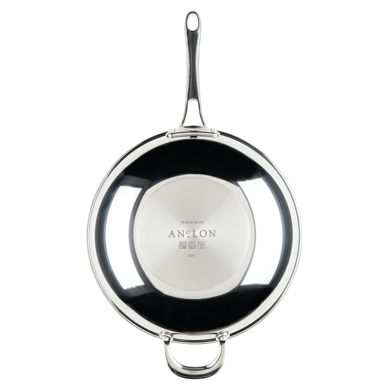Anolon EverLast Stainless Steel Stir Fry Pan 12.5-Inch photo 2