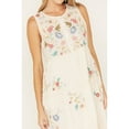 thumbnail image 3 of Johnny Was Women's Zanzibar Tiered Embroidered Midi Dress Ivory   US, 3 of 4