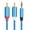 1m, variant on Multiple Length Aux Cable 3.5mm to 2RCA Splitter Cord 3.5 Male to 2RCA