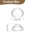 thumbnail image 2 of Uxcell 10 Pairs Eyeglass Nose Pads 4.1mm Glass Nose Grips Round Shape Clear, 2 of 7