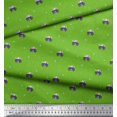 thumbnail image 3 of Soimoi Modal Satin Fabric Dot & Car Transport Fabric Prints by Yard 42 Inch Wide, 3 of 3