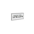thumbnail image 2 of Self Adhesive Clear Acrylic Wall Sign Holder Frame 5.5" W x 2.5" H - Landscape/Horizontal, 10-Pack, 2 of 5