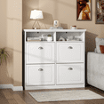 thumbnail image 2 of Shoe Cabinet with 4 Flip Drawers, Shoe Organizer Cabinet for Entryway, Foyer, Hallway, 2 of 5