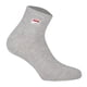 thumbnail image 2 of FILA Calcetines de Cuarto de Milla Unisex, 3 pares - Calcetines cortos, Sport, Logotipo Cintura, uni, 35-46 Gris EU 43-46, 2 of 3