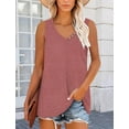 thumbnail image 5 of KISSMODA Women's Tank Tops V Neck Casual Sleeveless Tops for Women 2025 Basic Trendy Tank Oversized Summer Blouses S-3XL, 5 of 5