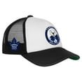 thumbnail image 3 of Youth Mitchell & Ness  White Toronto Maple Leafs Mascot Adjustable Trucker Hat, 3 of 4