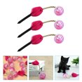 thumbnail image 2 of 3Pcs Jouets de Chat Domestique Jouets Chaton Intéressant Résistant à l'Usure Chat Cloche Jouets, 2 of 8