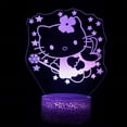 thumbnail image 2 of Lámpara de mesa LED con luz nocturna 3D de animación de Hello Kitty, lámpara de noche para dormitorio infantil, lámpara de ambiente colorido táctil, 2 of 5