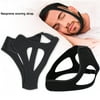 Anti Snore Stop Snoring Belt Chin Straps Jaw Dislocation Support (Black)