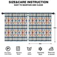 thumbnail image 2 of Blackout Kids Curtains,Blue and Orange Geometric Boho Pattern Childrens Insulated Curtains Set Of 2,Bedroom Essentials,Toddler Room Decor 52x63in(132x160cm), 2 of 5