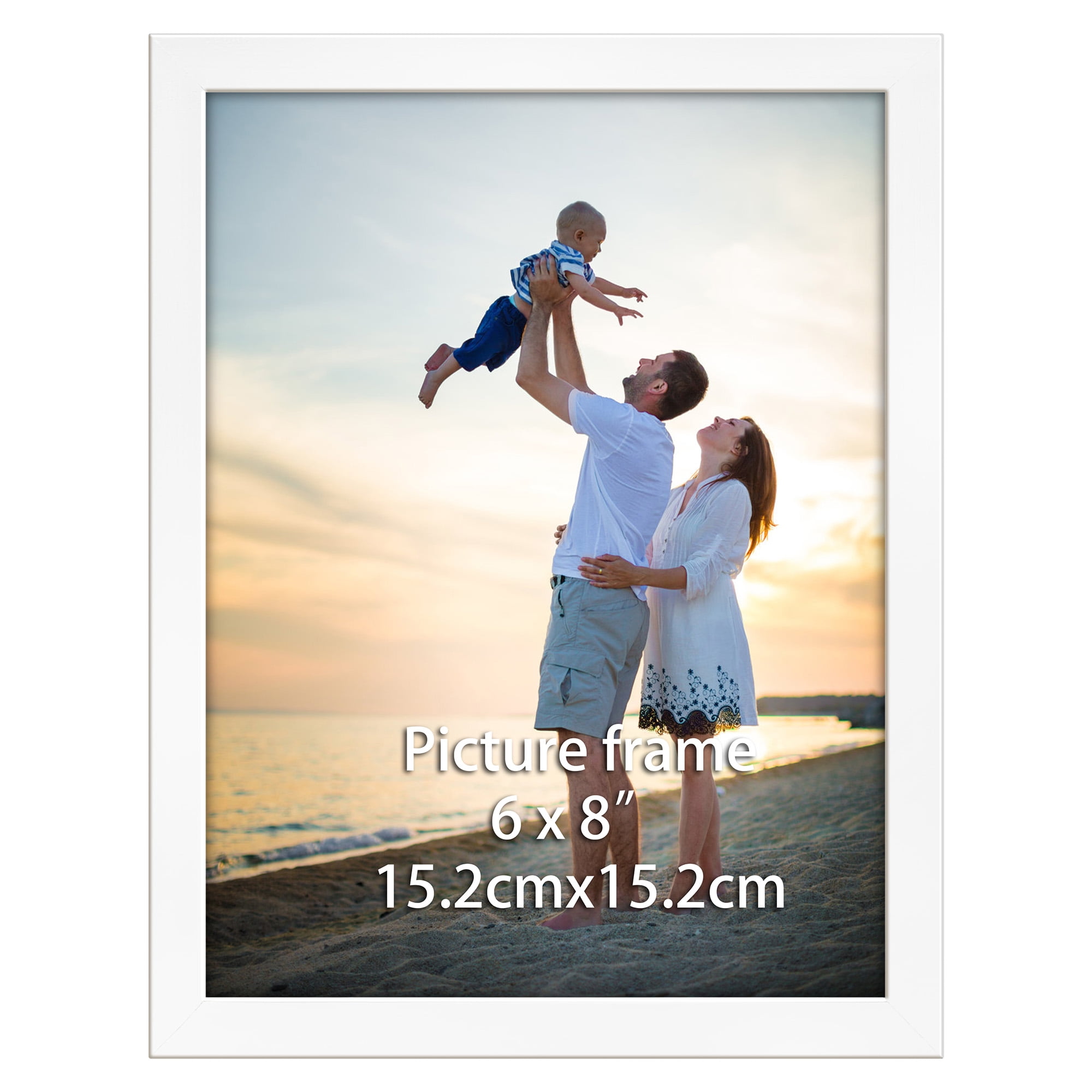 Giftgarden 6x8 Picture Frame, Black Photo Frame 6 by 8 for