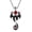 Red, variant on Gothic Dragon Sword Cross Pendant Necklace for Men & Women - Punk Style Dark Fantasy Jewelry with Red Crystal Accents, Silver-Tone Chain