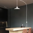 thumbnail image 5 of Kiven Pendant Light with Motion Sensor and 14.7ft Dimmer Switch Cord, Plug-in Pendant Light, Dimmable Macaron Shade for Room, Living Room, Bulb Not Included-1Pack, 5 of 8